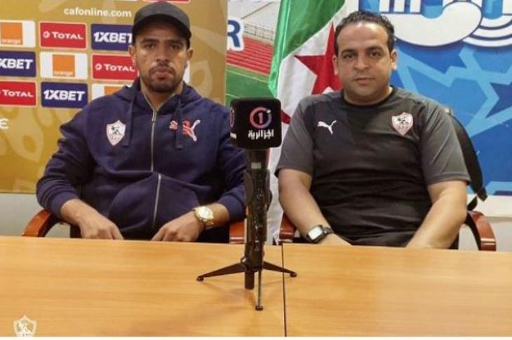حازم إمام من المؤتمر الصحفي لمباراة المولودية